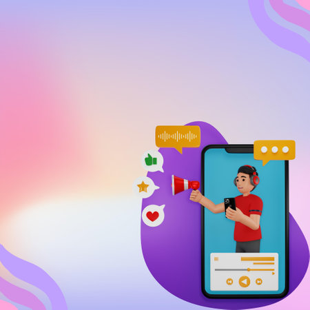 social media background design post promotion and sell productsの写真素材