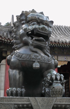 Chinese Imperial Lion, also called Guardian Lion, are a common representation of the lion in pre-modern Chinaのeditorial素材