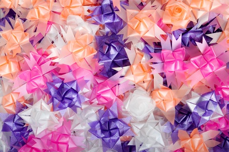 background color of gift ribbons and flowers