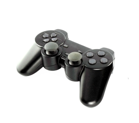 gaming console on white background