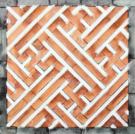 close-up Korea style brick wall
