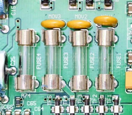 fuse and component with electronic circuit board