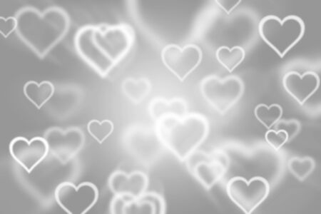abstract background with white heart backgroundの写真素材