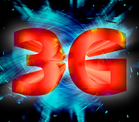 abstract of 3G network symbolの写真素材