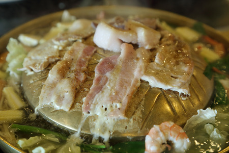 Korean cuisine barbecue grillの写真素材