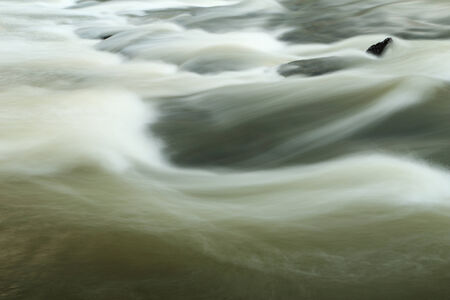 waves flowing in the river