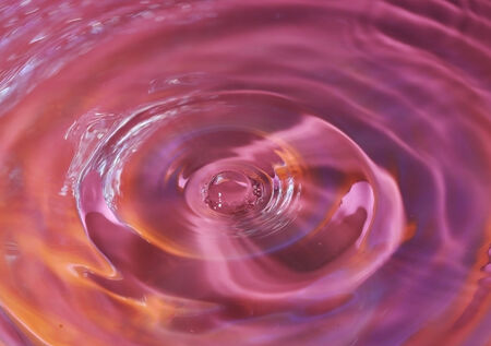 Close-up macro of a water drop dropletの写真素材