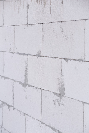 white Lightweight Concrete block, Foamed concrete block, raw material for industrial wall or house wallの写真素材