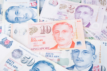 Singapore banknotes dollars (2-50 SGD)
