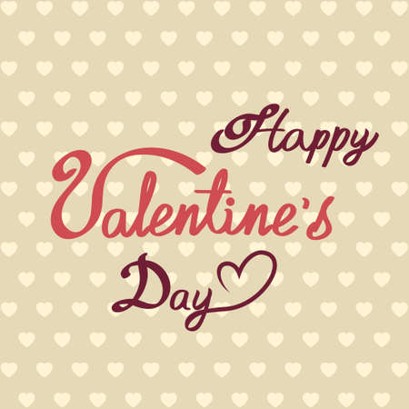 Illustration of St. Valentines day background with red wordsの写真素材