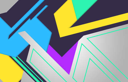 Abstract background. Simple multicolored geometric shapesの写真素材