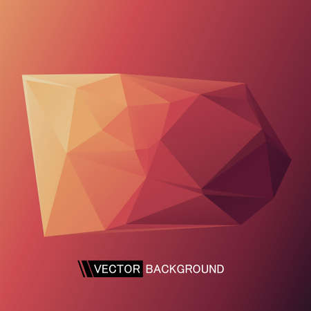 Abstract vector background low poly.のイラスト素材
