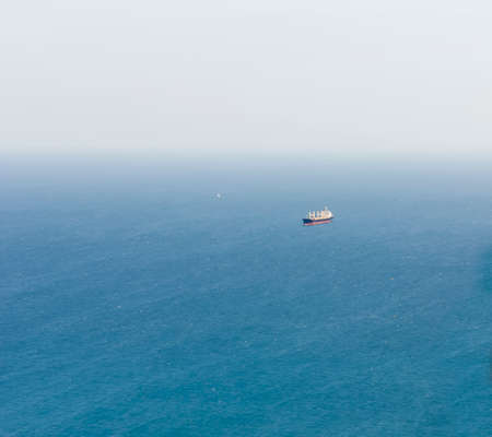 View of mediterranean sea from top of Rock, Gibraltar, U.K.