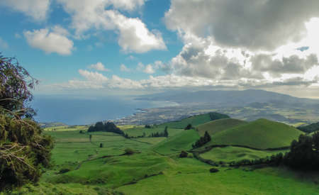 A green landscape of the Azores, Portugal