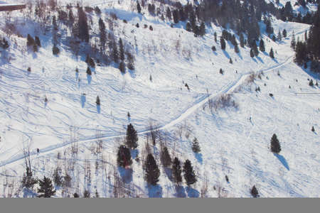 Snow-capped mountains in Switzerland. Taken in Jungfrau region, Grindelwald, Switzerlandの写真素材