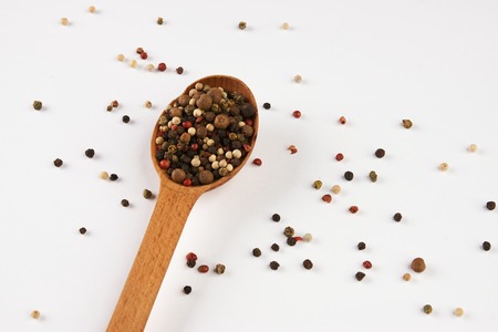 Mix of six colorful peppers seasoningの写真素材