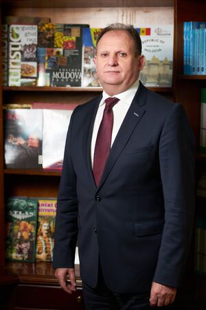 Azerbaijan, Baku - April 27, 2018: Ambassador George Leuke portrait. Ambassador of Moldova to Azerbaijan George Leukeのeditorial素材