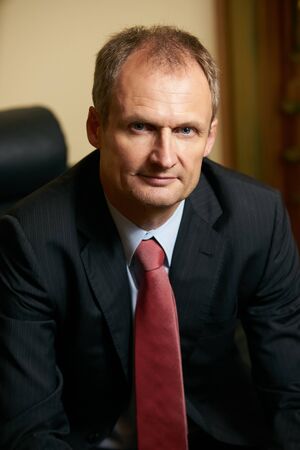 Azerbaijan, Baku - July 20, 2018: Ambassador Philip Stalder portrait. Swiss Ambassador to Azerbaijan Mr. Philip Stalderのeditorial素材