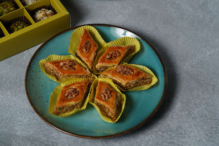 Pakhlava or baklava pastry for Novruzの写真素材