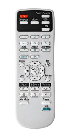 Remote control, isolated on white background with clipping path