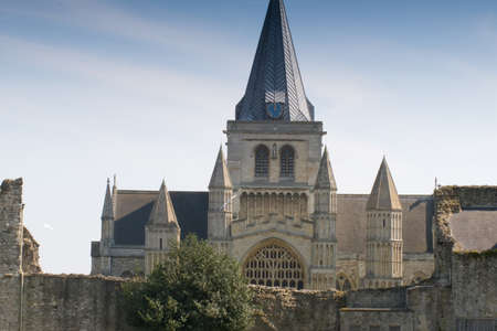 Rochester Cathedral, Kent, Englandの写真素材