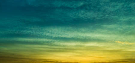 Large cloud panorama at sunriseの写真素材