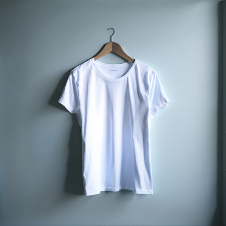 T-shirt mockup for design. Mockup for designers. Background for design projects. Generative AI.の素材