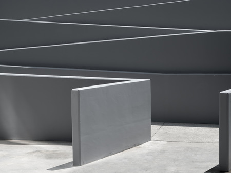 The entrance of the ramp is similar to the maze.の写真素材