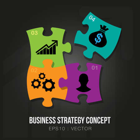 Business strategy conceptのイラスト素材