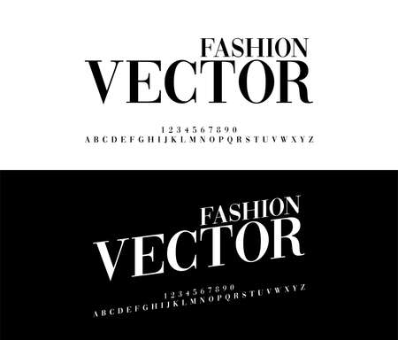 Fashion elegant alphabet letters set. Exclusive Custom Letters. alphabet designs. Typography font classic style, regular and italic. vector illustratorのイラスト素材