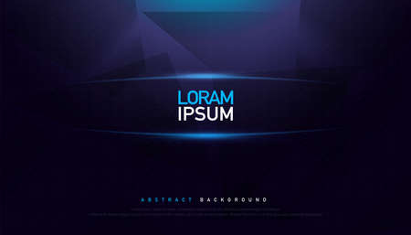 Midnight blue polygonal abstract background. geometric purple navy with gradient. technology design concept background template. Vector illustrationのイラスト素材