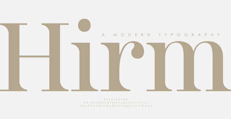 Elegant awesome alphabet letters font and number. Classic Lettering Minimal Fashion Designs. Typography fonts regular uppercase and lowercase. illustrationのイラスト素材