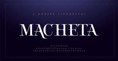 Elegant alphabet letters font and number. Classic Lettering Minimal Fashion Designs. Typography modern serif fonts decorative vintage design concept. vector illustrationのイラスト素材