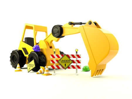 Under construction siteの写真素材