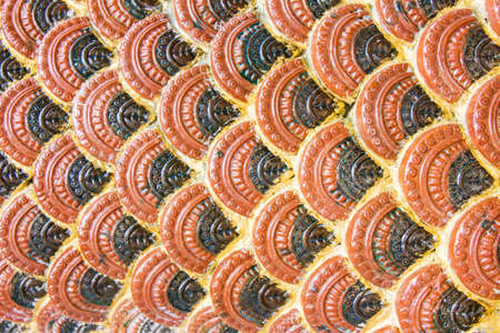 Red cement scaleの写真素材