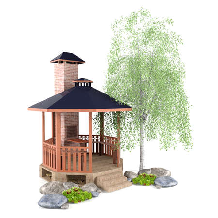 Outdoor garden designの写真素材