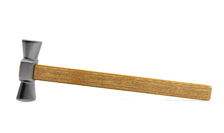 Hammer isolated on white backgroundの写真素材