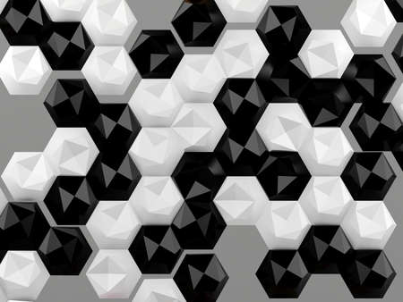 Hexagon abstract backgroundの写真素材