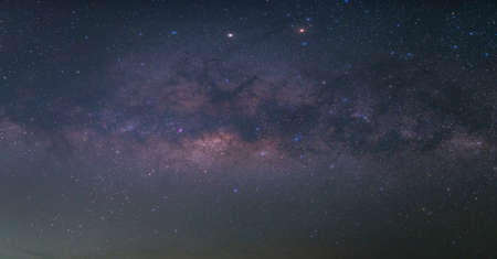 Astrophotography and Nightscape photography, Milky way Panoramaの写真素材