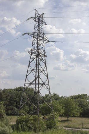 very high voltage power line. How much does electricity cost?