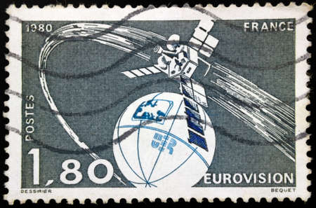 EUROVISION by Symphonie (Communications Satellite), Euro Vision is the European Music Festival.の写真素材