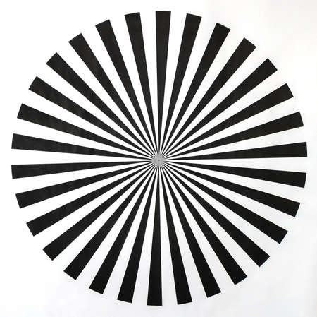 Circle optical illusion, creates what is known as a motion after effect.