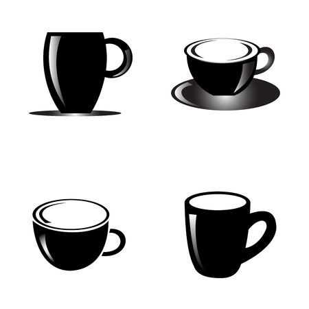 Abstract cup design collectionのイラスト素材