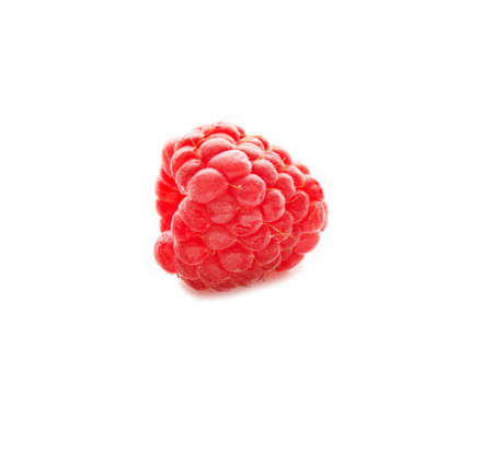 Fresh ripe raspberry berry isolated on a white background