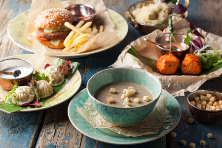 Indian dishes includes five foods.