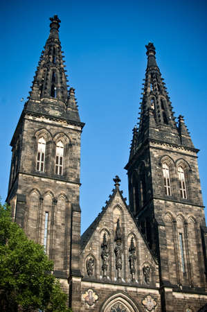 An ancient castle in the center of Pragueの写真素材
