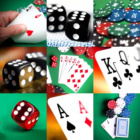 set of different actions and scenes in casinoのeditorial素材