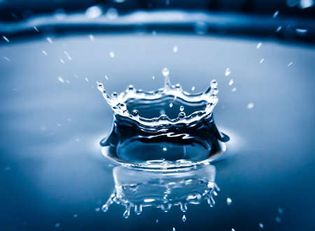 splash on the surface of the waterの写真素材