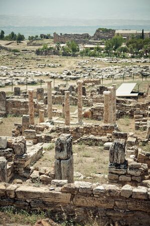 ruins of the ancient columns and archの写真素材