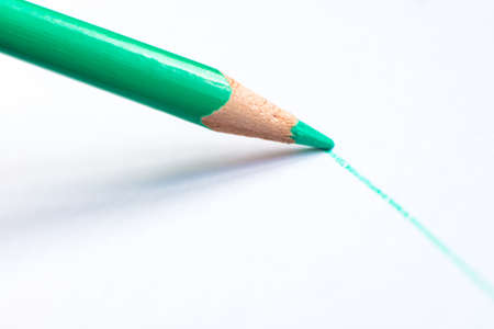 pencil drawing on white paperの写真素材